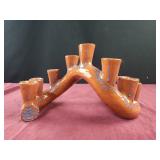 Contemporary handmade ceramic Menorah