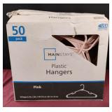 Mainstays 50 pack plastic hangers
