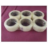 Scotch 6 clear packing tape rolls
