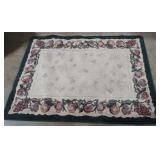 Rug with colorful fruit  64 x 47.5