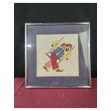 13x13 cross stitch swinging clown