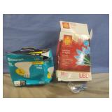 Christmas lights and light bulbs