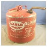 Vintage Eagle 5 gal Galvanized Gas Can