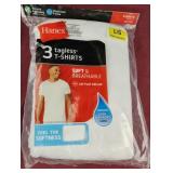 Hanes L 3 tagless t-shirts. Unopened