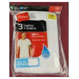 Hanes L 3 tagless t-shirts. Unopened
