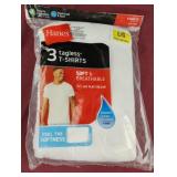 Hanes L 3 tagless t-shirts. Unopened
