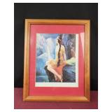 12x16 native American girl wall art