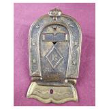 ANTIQUE HORSESHOE CLIP MARKED B N Y 4"