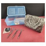 Hair cutting scissors, Laura Geller pocket