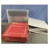 Binders and letter size hanging folders