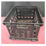 Black Sterlite hanging file crate