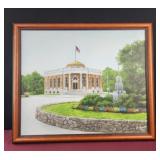 26x22.5 wall art of Aiken SC post office painting