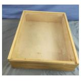 Handmade wood display box with plexiglass