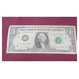 1969 series D $1 bill