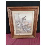 17x21 pheasants in flight