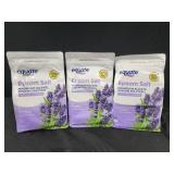 Three3lb bags Equate Epsom Salt soothing lavender
