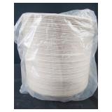 Fiber bowls 7.5" diameter with plastic lids