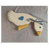 Wood duck shelf decor 14" long