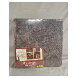 Quartet dark cork tiles. 12 x 12. Total of 4