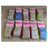 Scunci girl hair bands. 10-3 pc packs