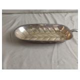 Silver plated leaf tray