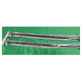 Mainstays bronze color tension rods. 30"-52". Set