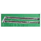 Mainstays bronze color tension rods. 30"-52". Set