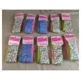 Scunci girl hair bands. 10-3 pc packs