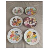 Avon collector plates. 5 are trimmed in 22K gold