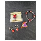 Red hat society fashion jewelry