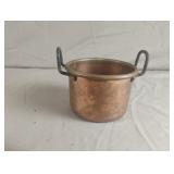 Copper pot with handles