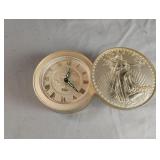 Bulova Vintage Lady Liberty Gold Coin wind up