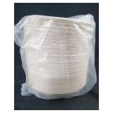 Fiber bowls 7.5" diameter with plastic lids