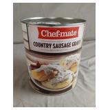 Chef-mate Country Sausage Gravy. 6 lb 9 oz. Exp