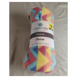 Comfort Bay fleece throw 50 x 60