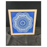 10x10 wood and metal wall decor