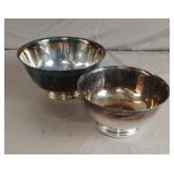Silver plated serving bowls