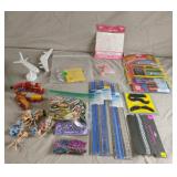 Bugs Bunny confetti, smiley face table cloth,