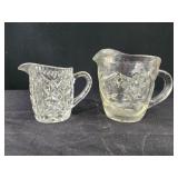 Vintage anchor hocking  creamers, stars and bars