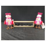 Love sign and 2 valentine birds