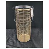 Gold and black metal table top decor