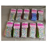 Scunci girl hair bands. 10-3 pc packs