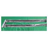 Mainstays bronze color tension rods. 30"-52". Set