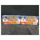 Boxes of sparklers, 6 packages with 3 boxes each