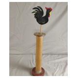 Hand painted rooster wood decor