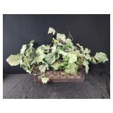 15.5x5.5 faux greenery basket home decor