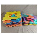 Foam squares with removable letters