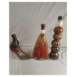 Sealed Art Glass High Heel Shoe Infused Vinegar