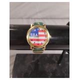 USA quartz ladies watch with genuine leather golf