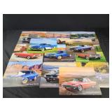 Muscle car pictures from a calender